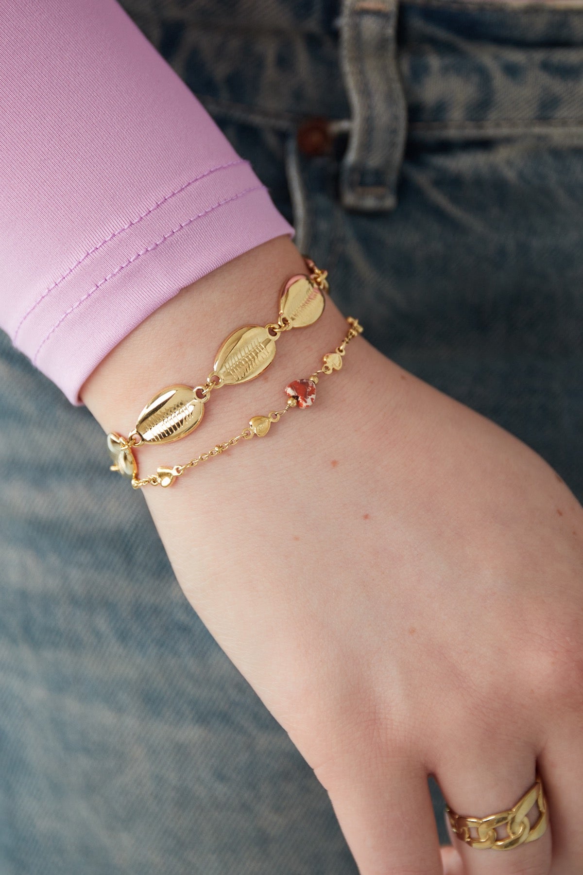 Armband | golden shells