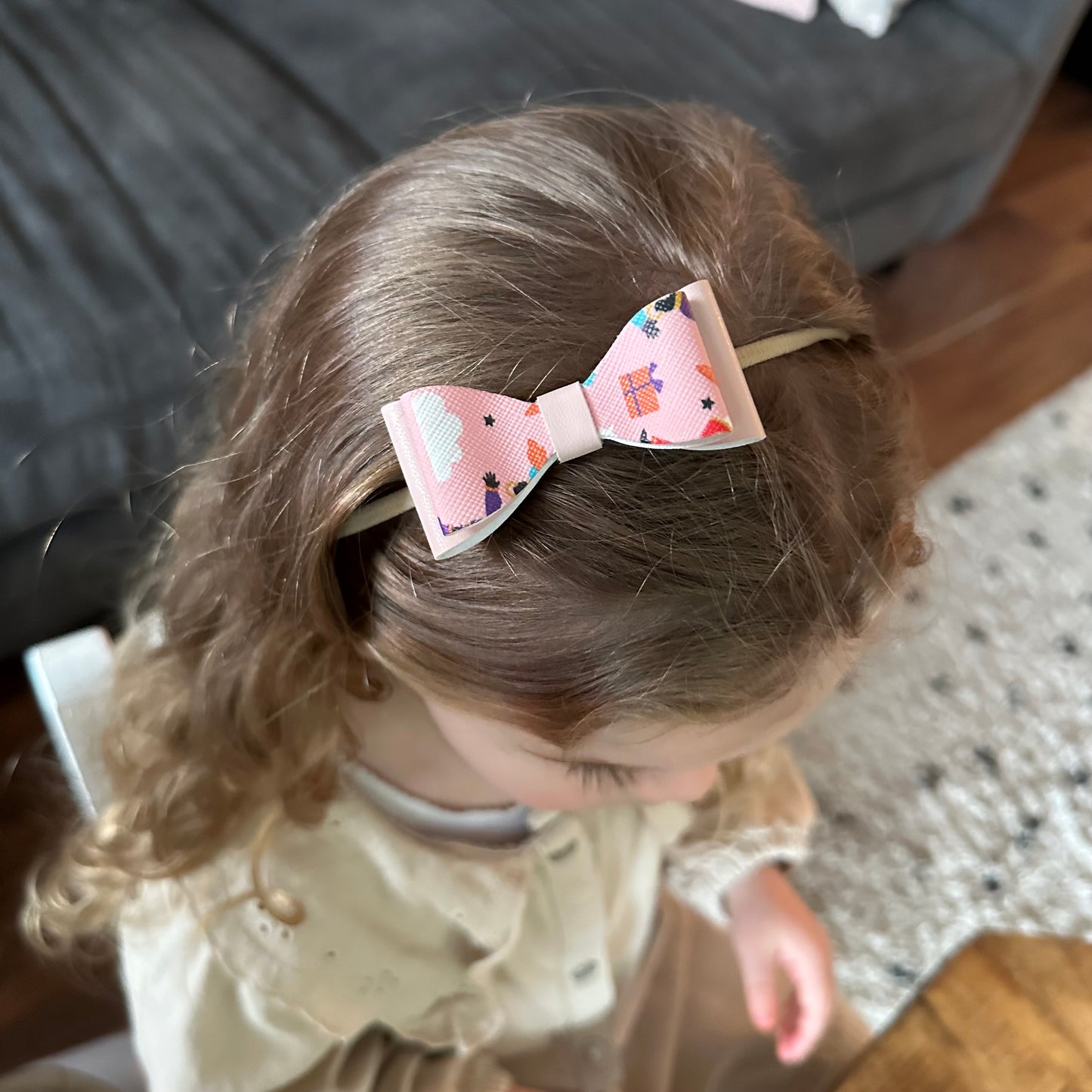 Sinterklaas | diadeem - strik roze