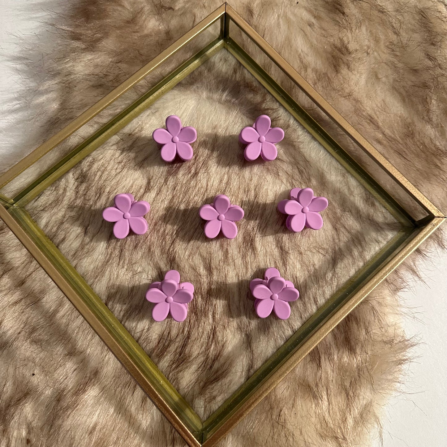 Mini haarklemmen - bloemen