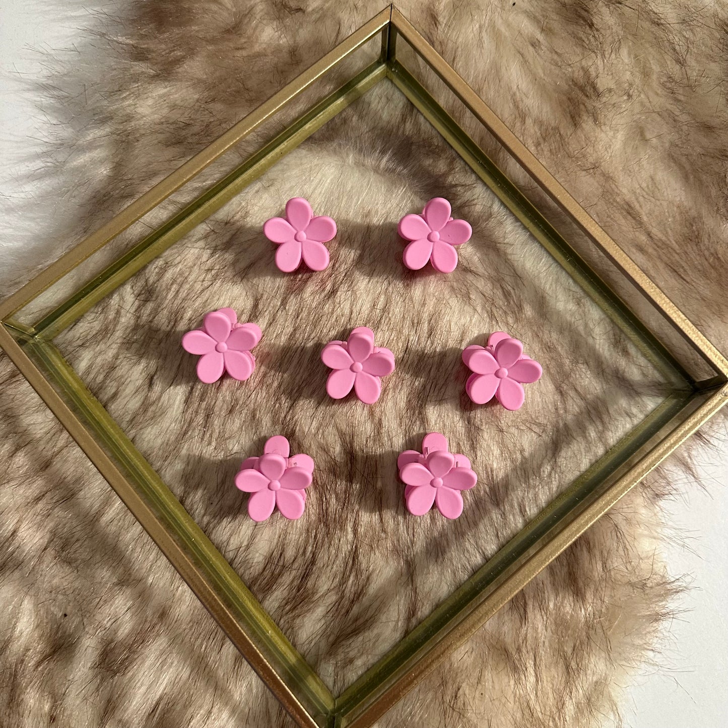 Mini haarklemmen - bloemen