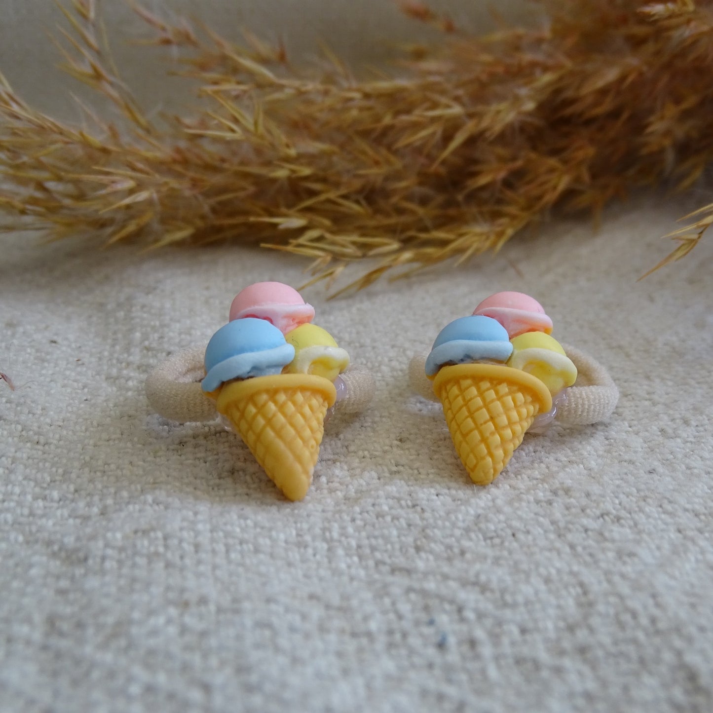 Elastiek | zomerse smurfen ijs