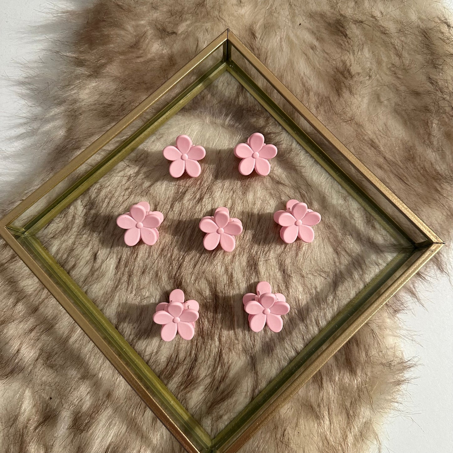 Mini haarklemmen - bloemen