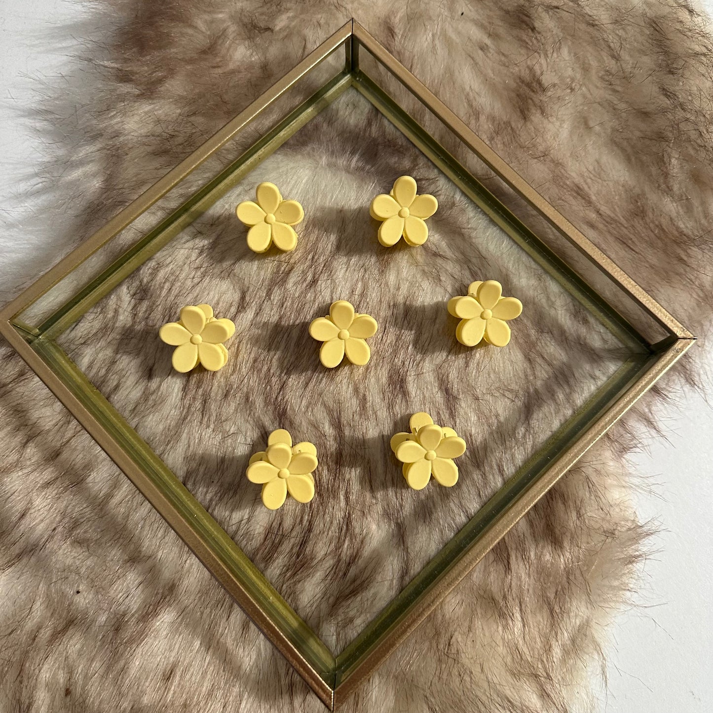 Mini haarklemmen - bloemen