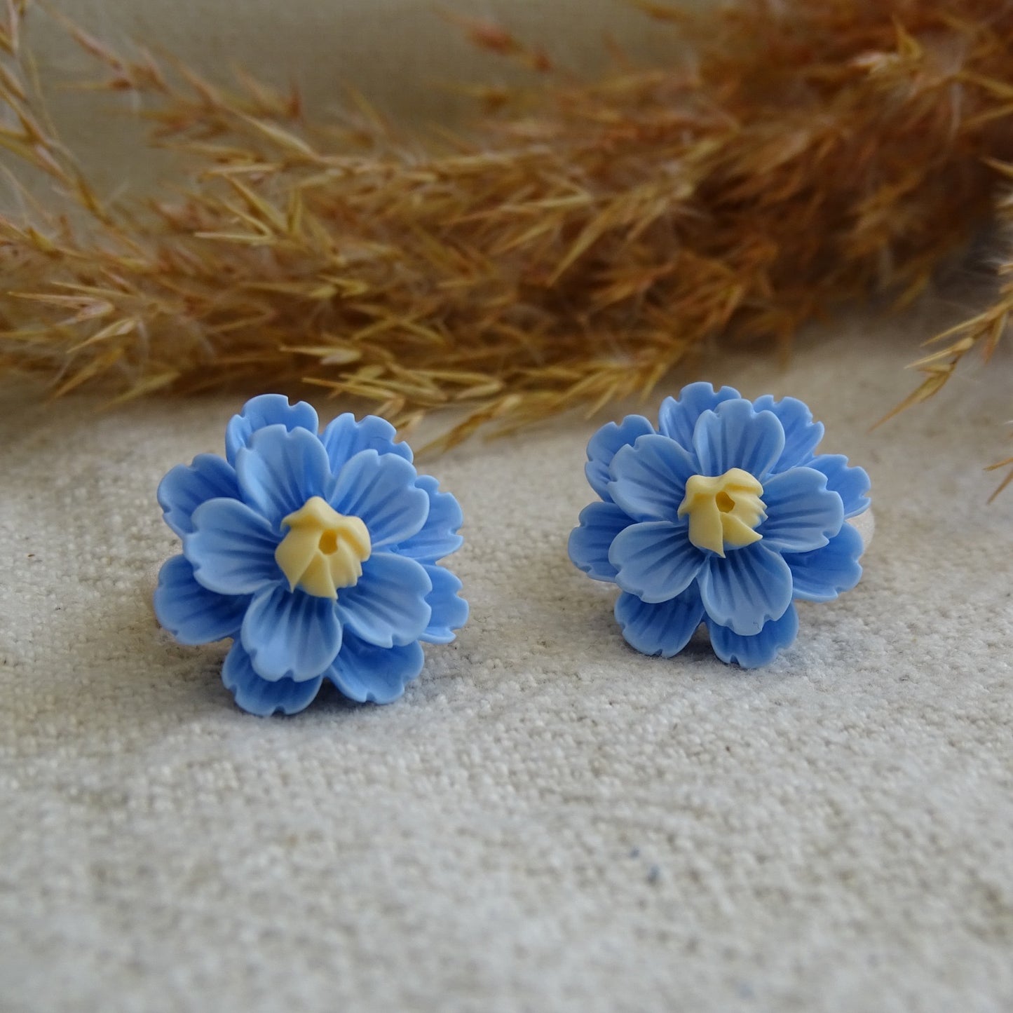 Elastiek | kersenbloesem blauw