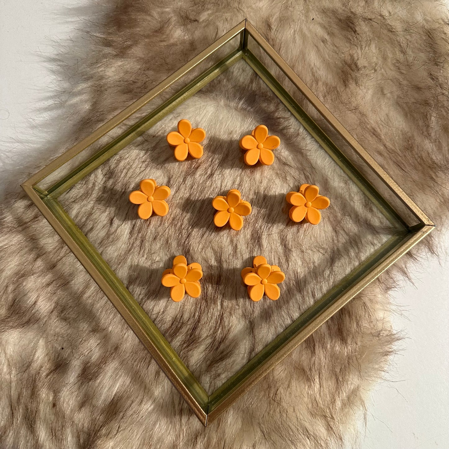 Mini haarklemmen - bloemen