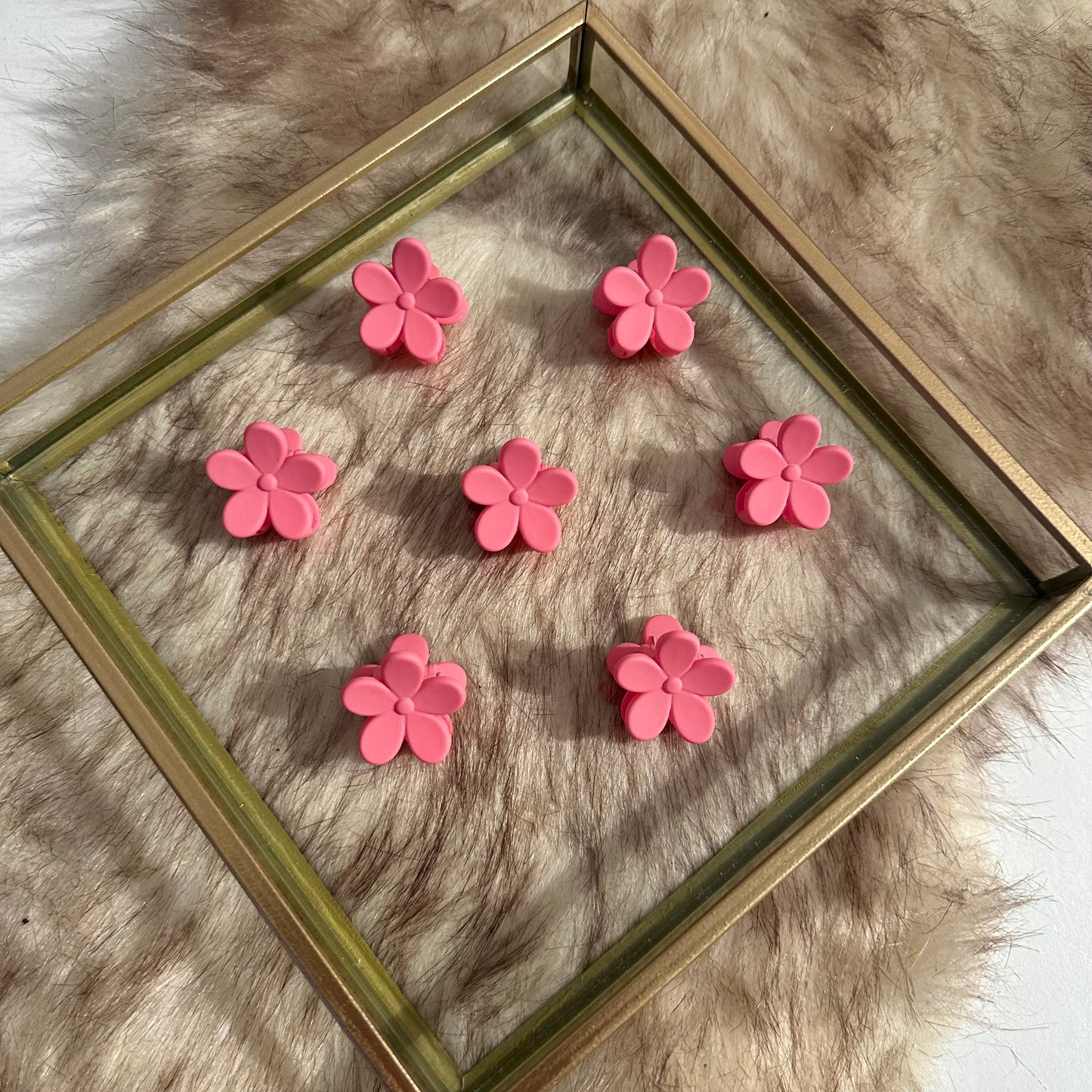 Mini haarklemmen - bloemen