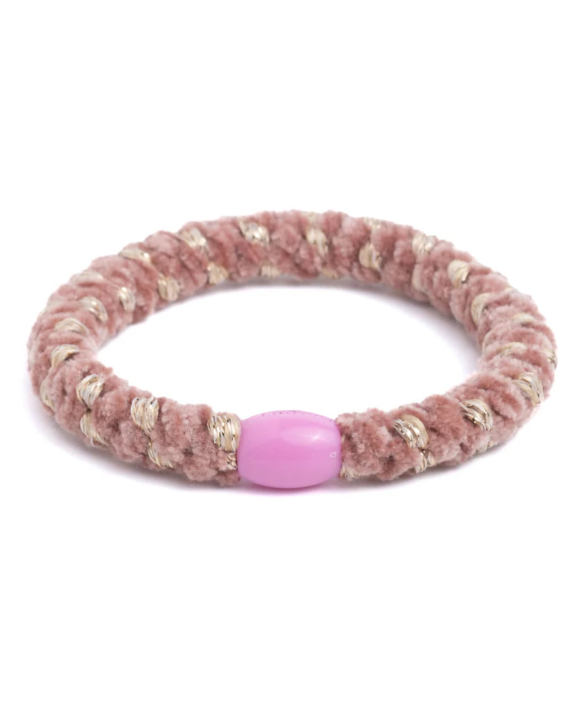 Elastiek | Old Rose Gold Twist Velvet