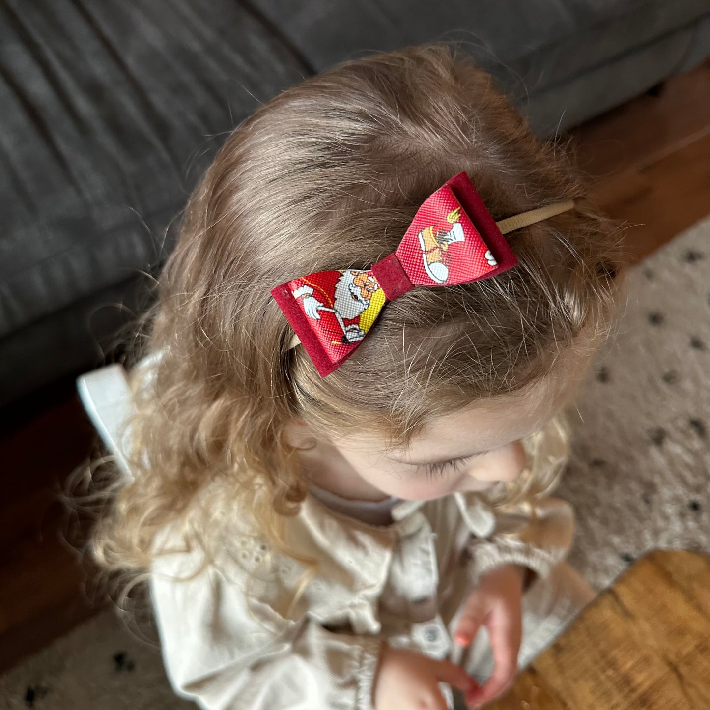 Sinterklaas | diadeem - strik rood