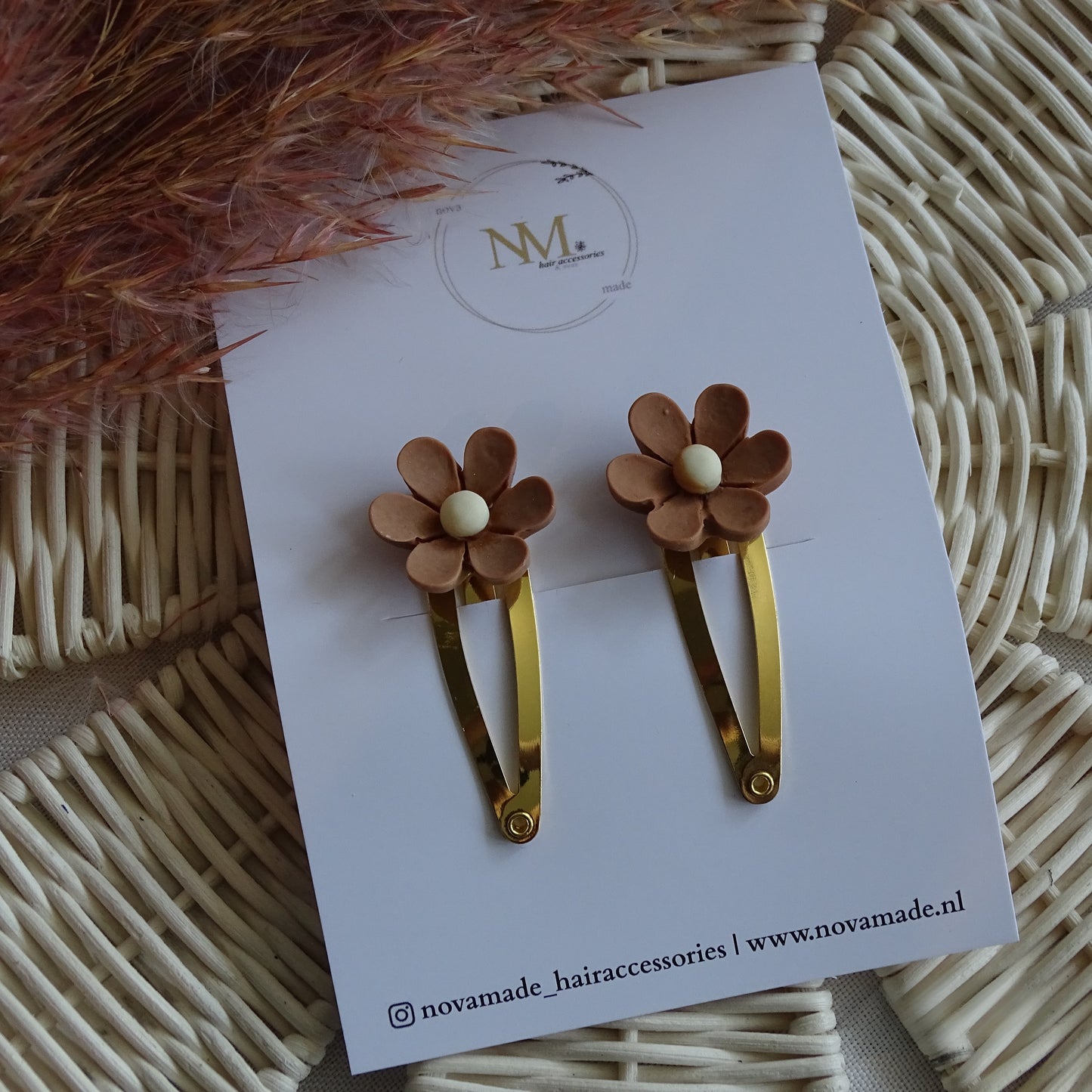 Klikklak | set - madelief bruin