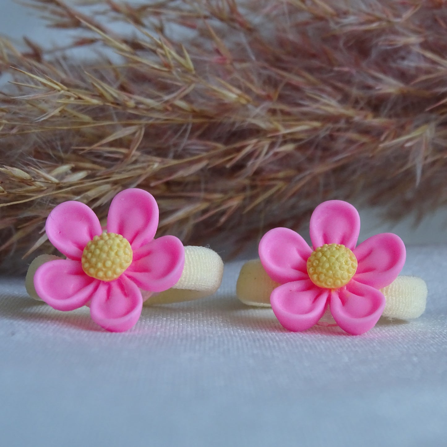 Elastiek | madelief roze