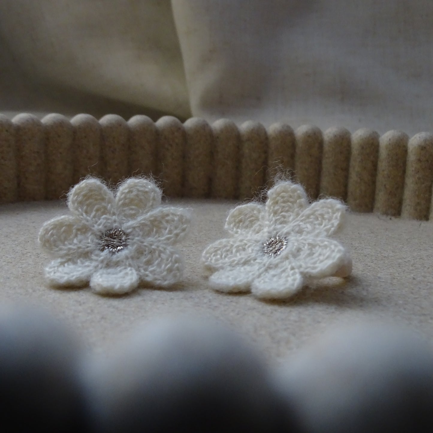 Elastiek | madelief - wit