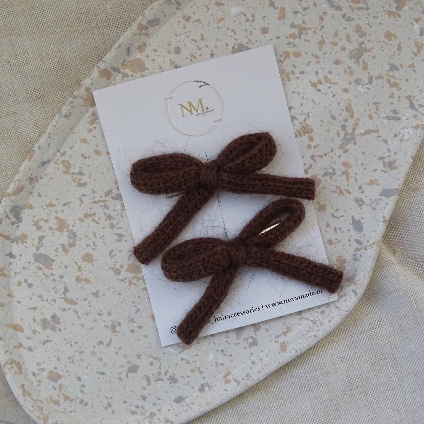 Alligator | wollen strik - donker bruin