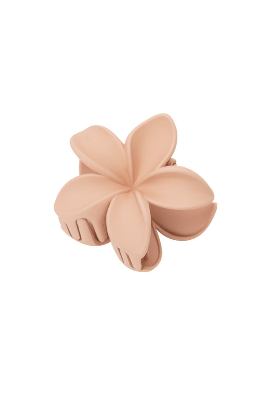 Haarklem bloem | licht beige
