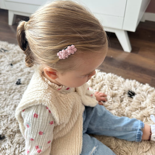 Anti slip - lila bloemetjes