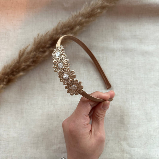 Diadeem | madelief bruin