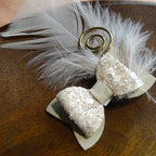 Sinterklaas alligator | strik licht beige