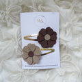 Klikklak | bruine bloemen