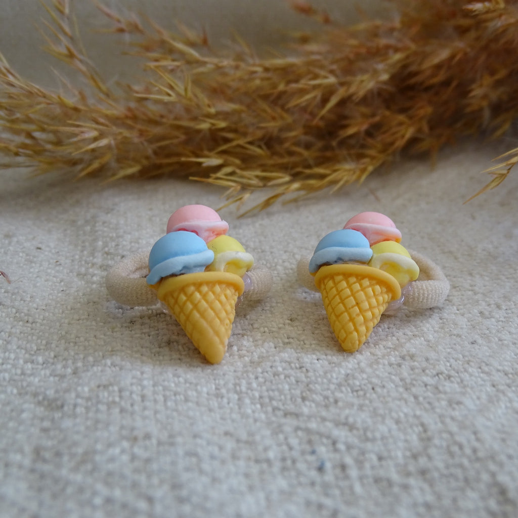 Elastiek | zomerse smurfen ijs