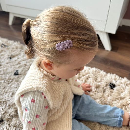 Anti slip - paarse bloemetjes