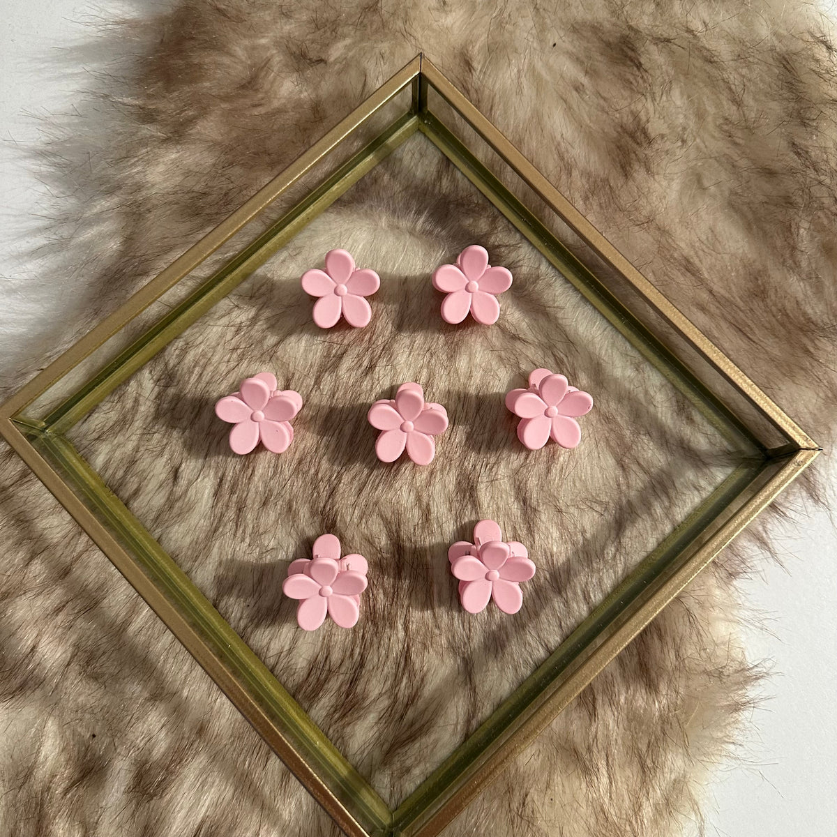Mini haarklemmen - bloemen