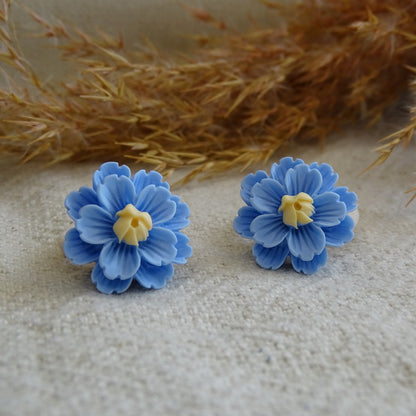 Elastiek | kersenbloesem blauw