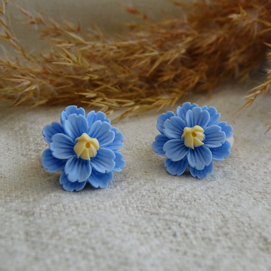 Elastiek | kersenbloesem blauw