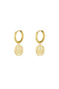 Oorbel | smiley - gold
