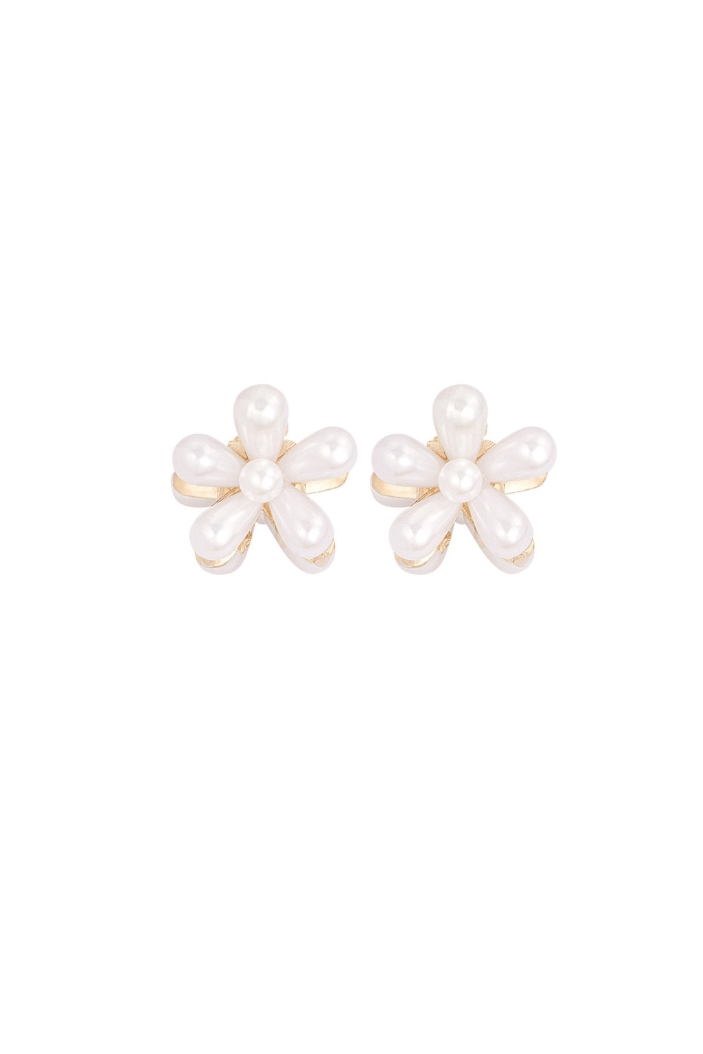 Mini haarklemmen | pearl flower