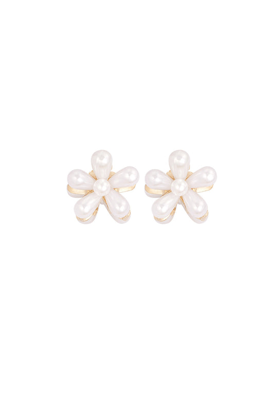 Mini haarklemmen | pearl flower