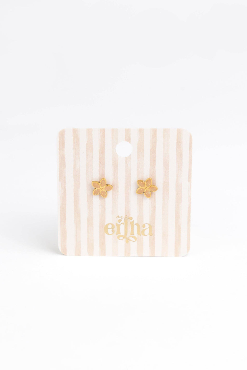 Studs Oorbellen - Gouden Flora