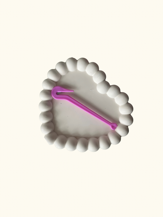 Haar tools | elastiek mesje paars