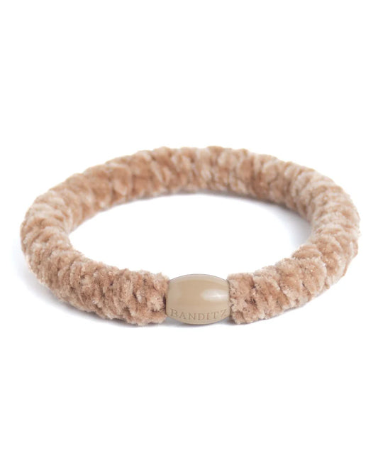 Elastiek | Dark Beige Velvet