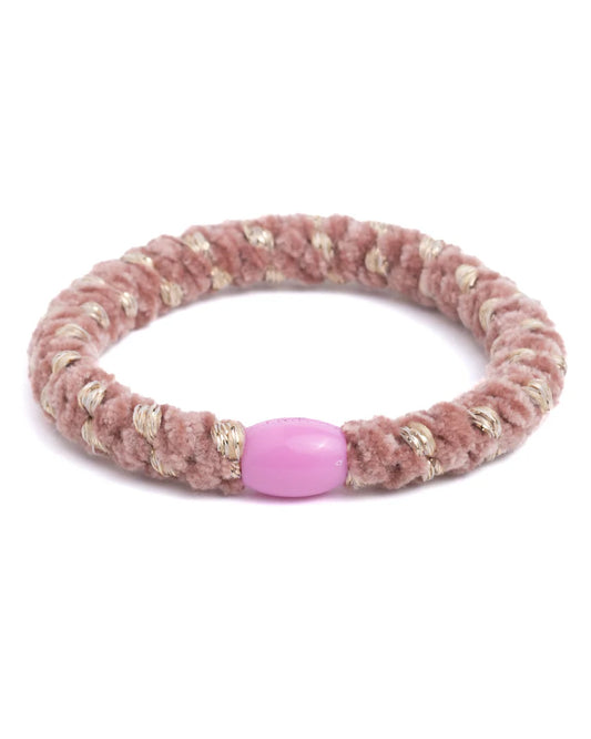 Elastiek | Old Rose Gold Twist Velvet