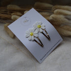 Klikklak | set madelief - wit/geel