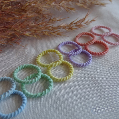 Elastiek - mini pastel elastiekjes