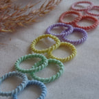 Elastiek - mini pastel elastiekjes