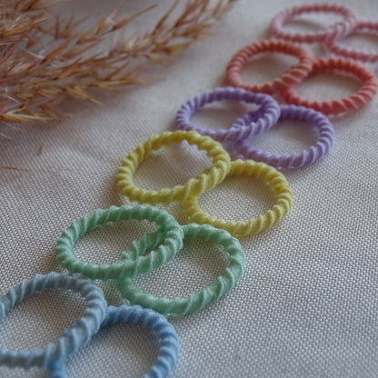 Elastiek - mini pastel elastiekjes