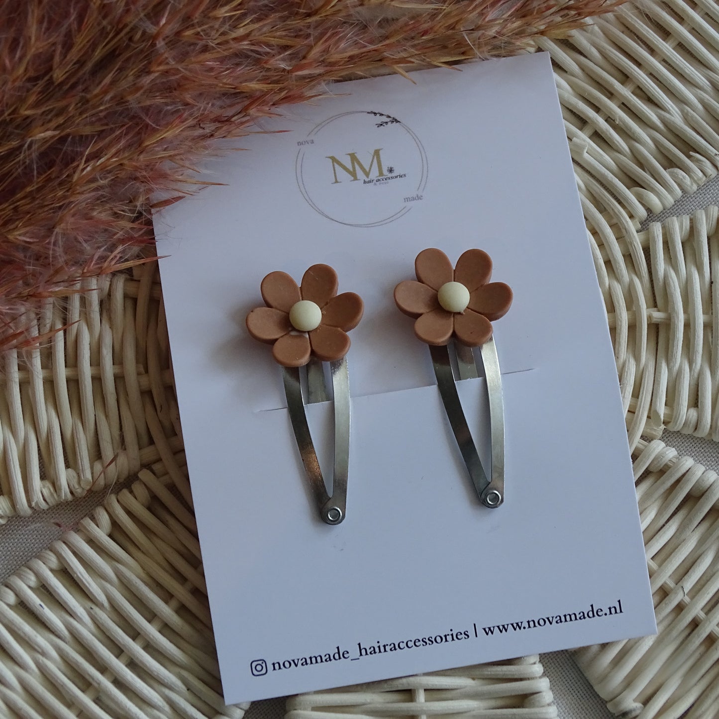 Klikklak | set - madelief bruin