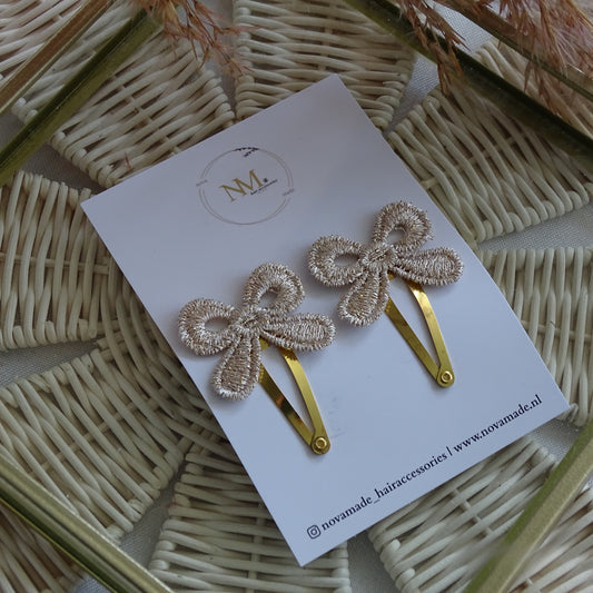 Klikklak | set - gouden strik