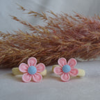 Elastiek | madelief licht roze