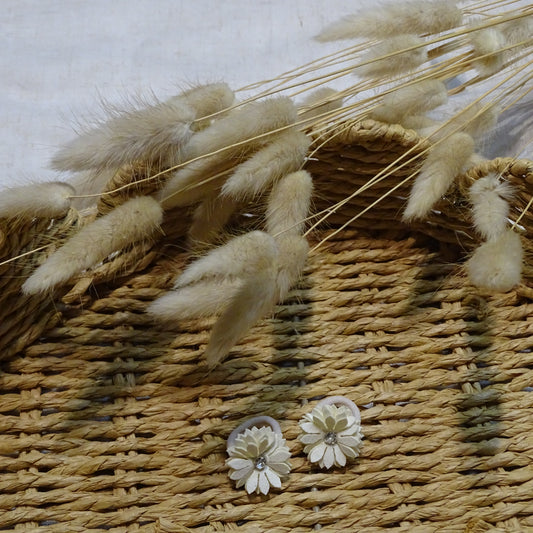 Elastiek | diamond blossom white