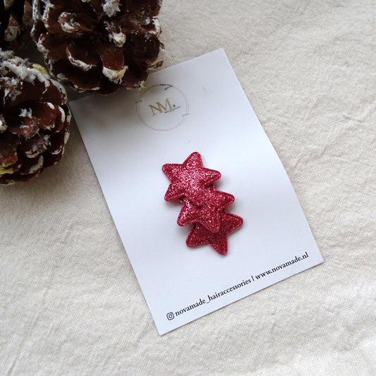 Festive collectie | anti slip - ster glitter roze