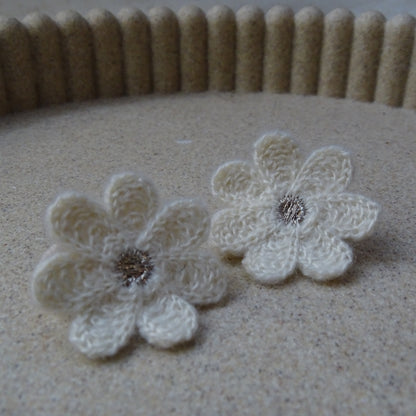 Elastiek | madelief - wit