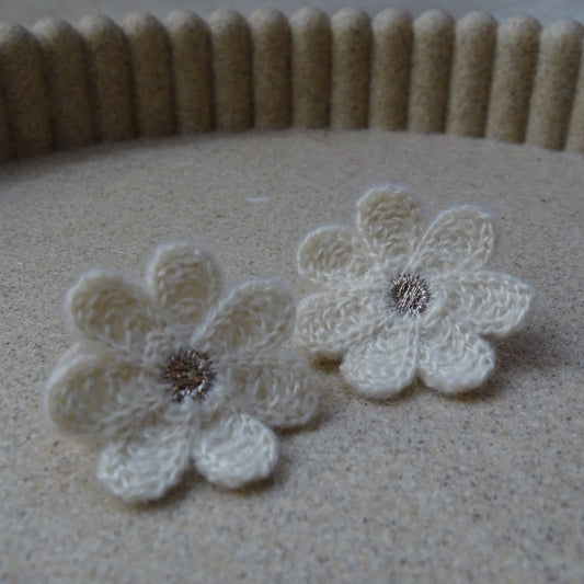 Elastiek | madelief - wit