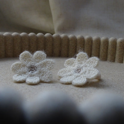 Elastiek | madelief - wit