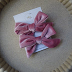 Alligator | velvet strik - roze