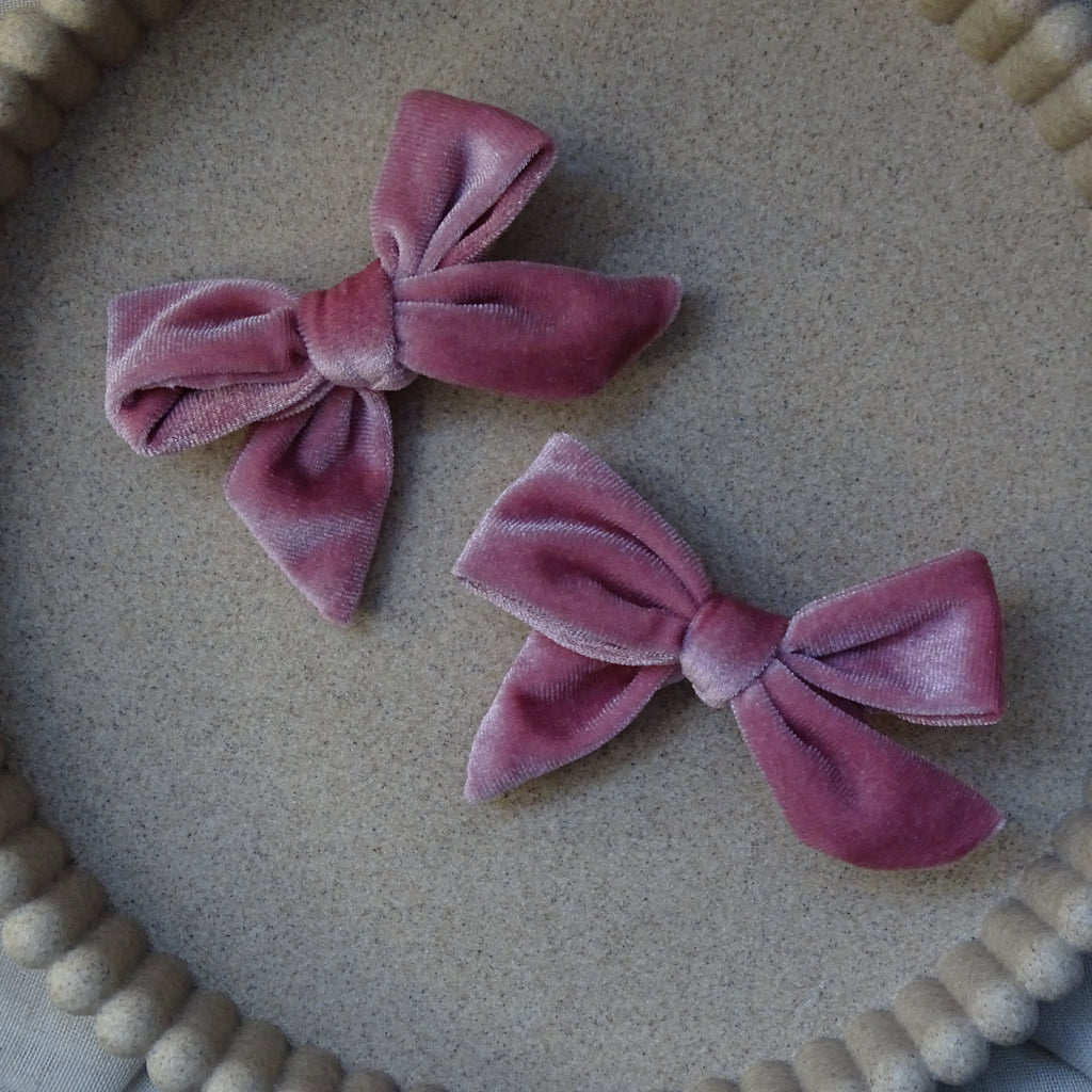 Alligator | velvet strik - roze