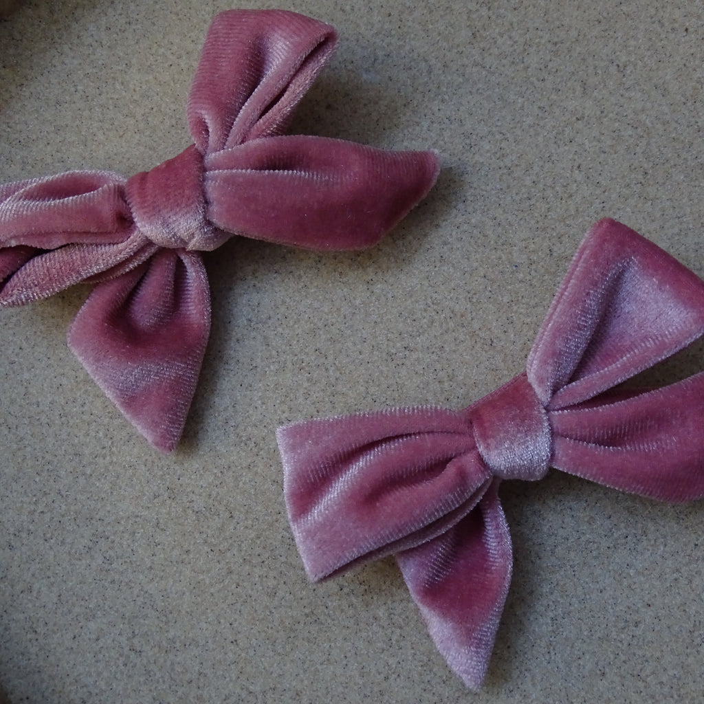 Alligator | velvet strik - roze