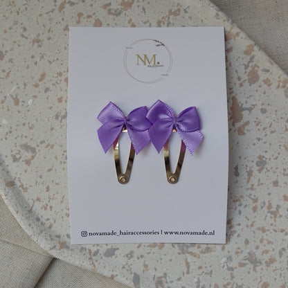 Klikklak | mini bow - paars