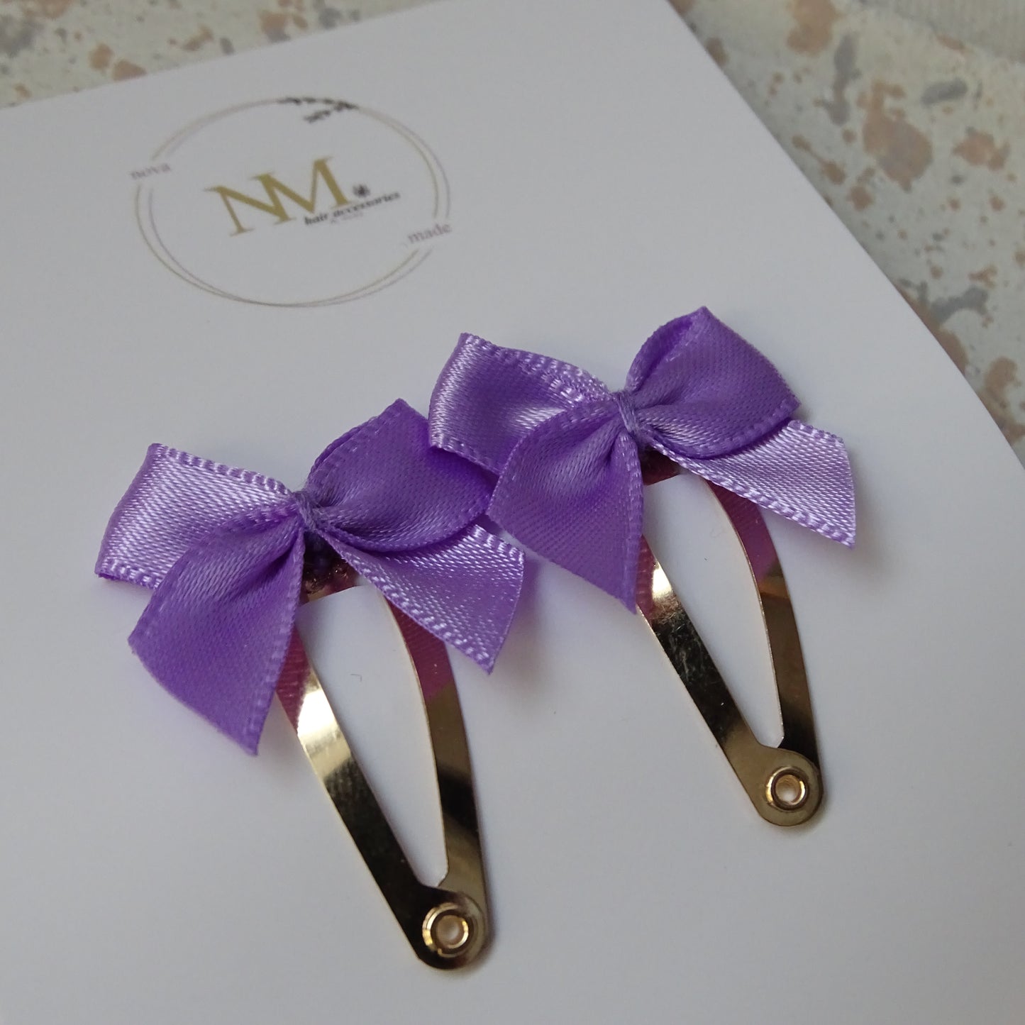 Klikklak | mini bow - paars